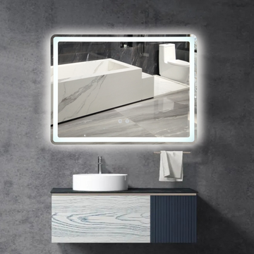 LED огледало 80x60cm, 3 вида светлина, против запотяване и Touch OD037Y