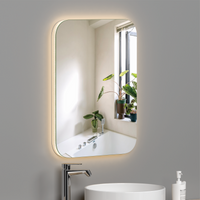 LED огледало 50x70cm, 3 вида светлина, против запотяване и Touch OD038