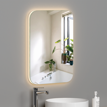 LED огледало 50x70cm, 3 вида светлина, против запотяване и Touch OD038