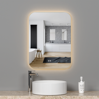 LED огледало 50x70cm, 3 вида светлина, против запотяване и Touch OD038