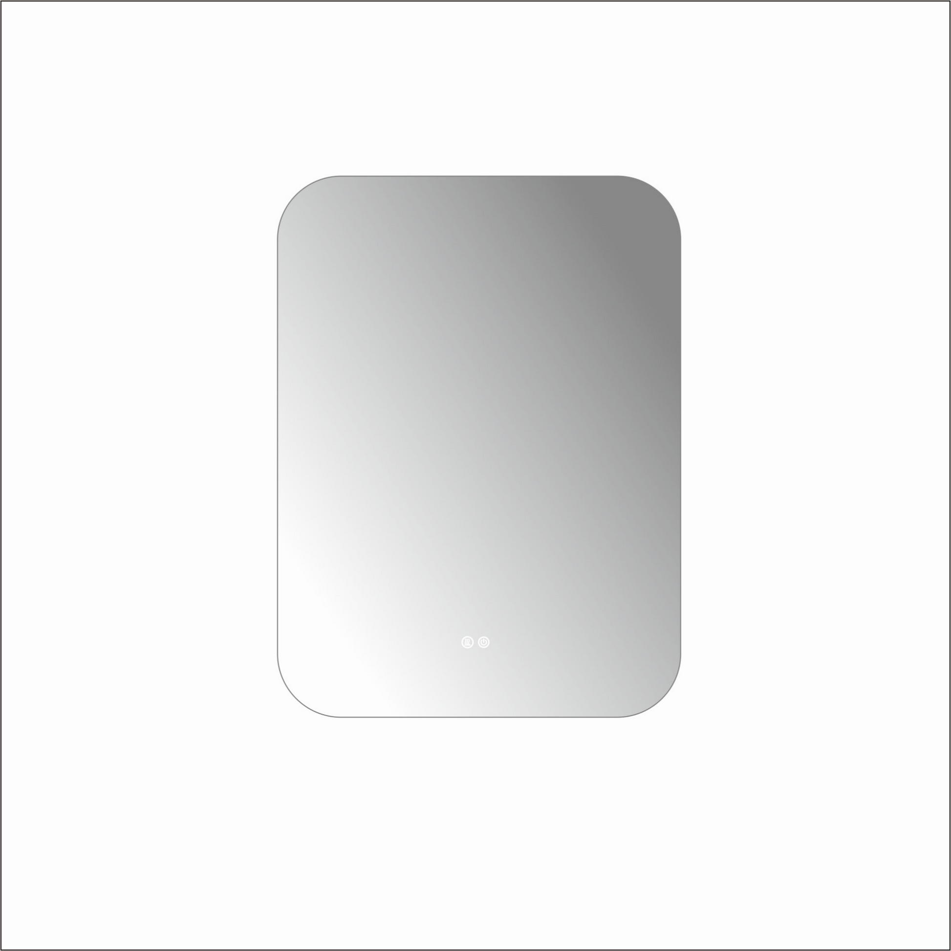 LED огледало 60x80cm, 3 вида светлина, против запотяване и Touch OD003