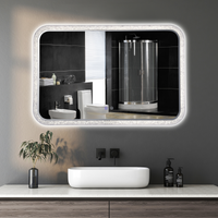LED огледало 98x65cm, 3 вида светлина, против запотяване и Touch OD052