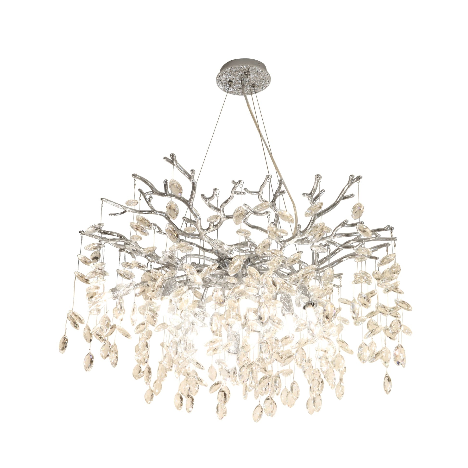 Полилей кристал LUXURY Silver CINDY 80cm