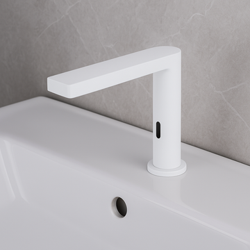 Смесител за мивка с фотоклетъчен сензор TouchFlow II бял