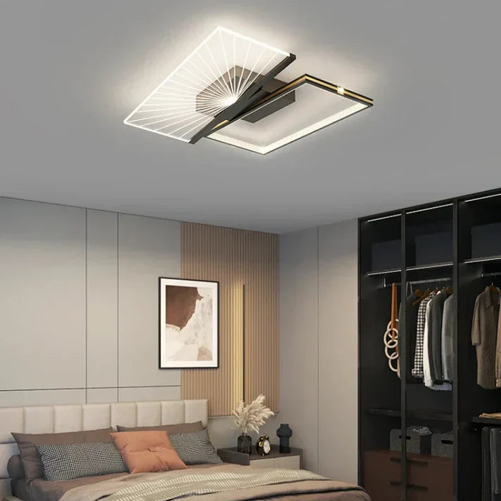 LED осветително тяло Charlotte 1+1 Square Еквивалент 300W Дистанционно