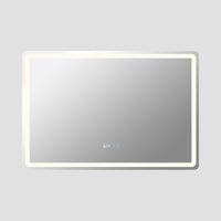 Oglinda Led 120X80Cm Dezaburire Ceas Temperatura Touch Si 3 Lumini Od058 Mirror