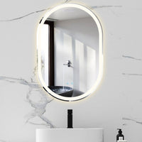 Oglinda Led Ovala 60X90Cm 3 Lumini Dezaburire Si Touch Od061 Mirror