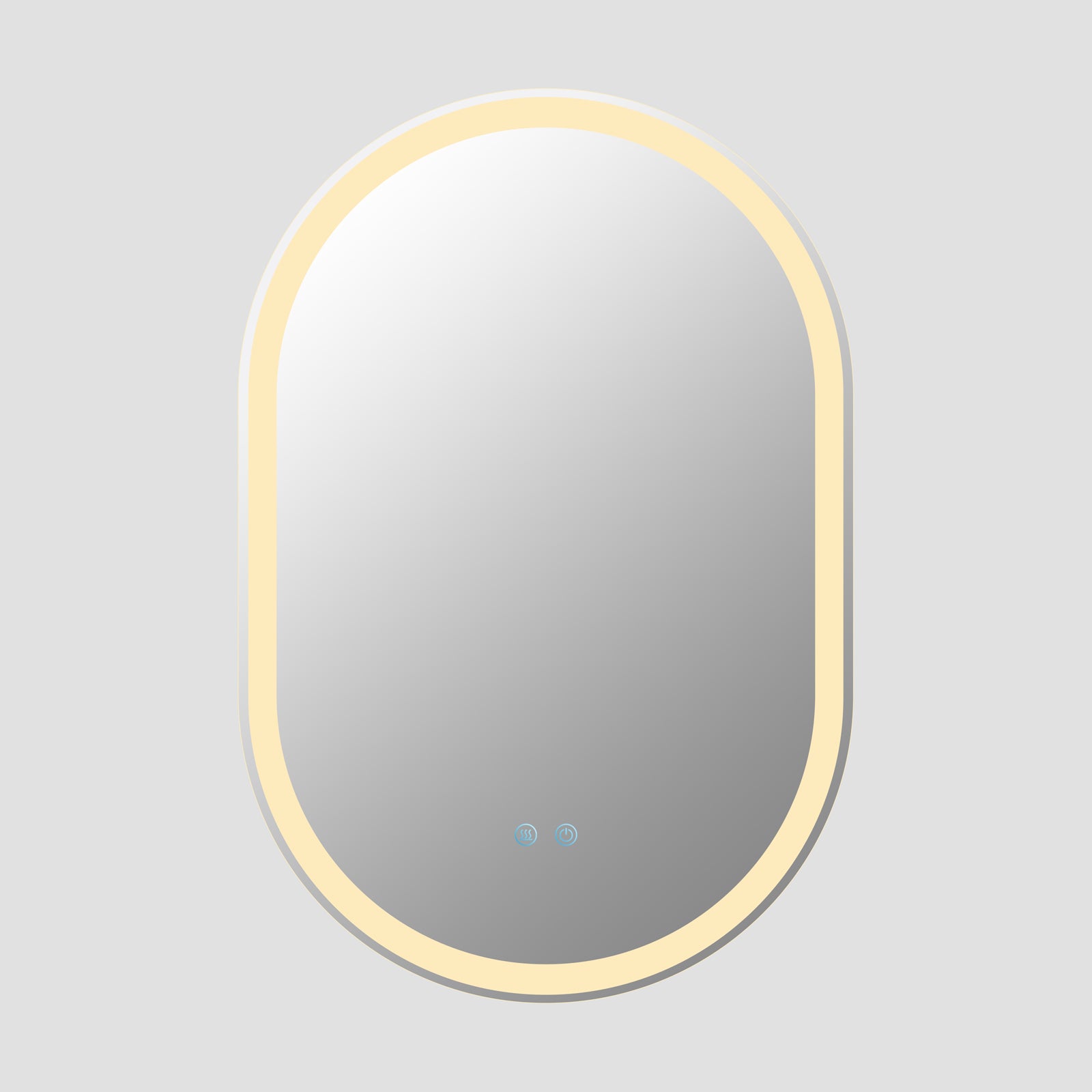 Oglinda Led Ovala 60X90Cm 3 Lumini Dezaburire Si Touch Od061 Mirror
