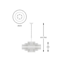 Кристален полилей Luxury CONSTANTINOPOLE Premium 60cm