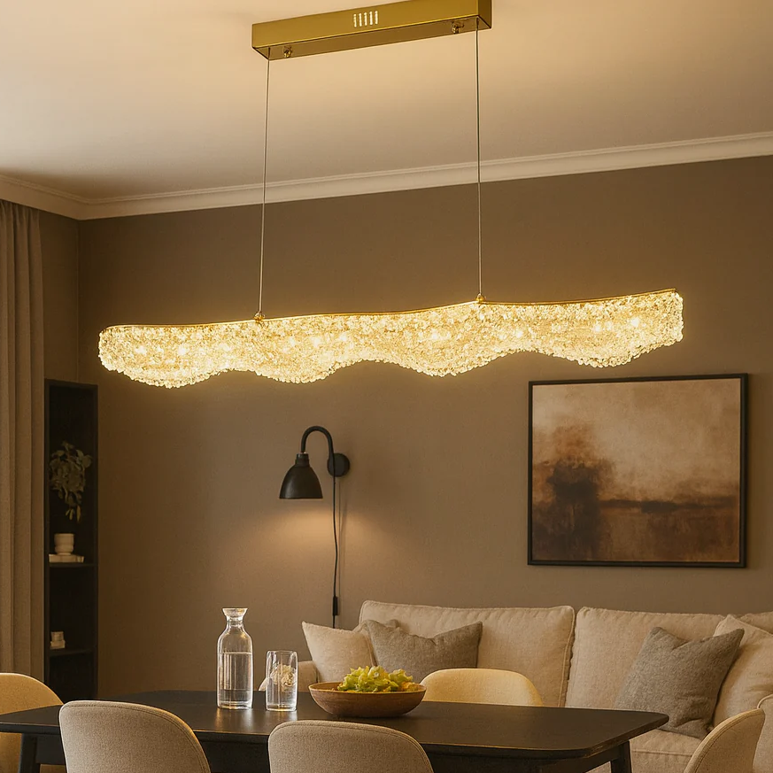 LED Висящо осветително тяло Sponge Line Gold Cristal – Еквивалент 400W