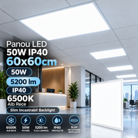 LED панел 50 W, 60 × 60 cm, IP40, 6500 K, Slim Backlight