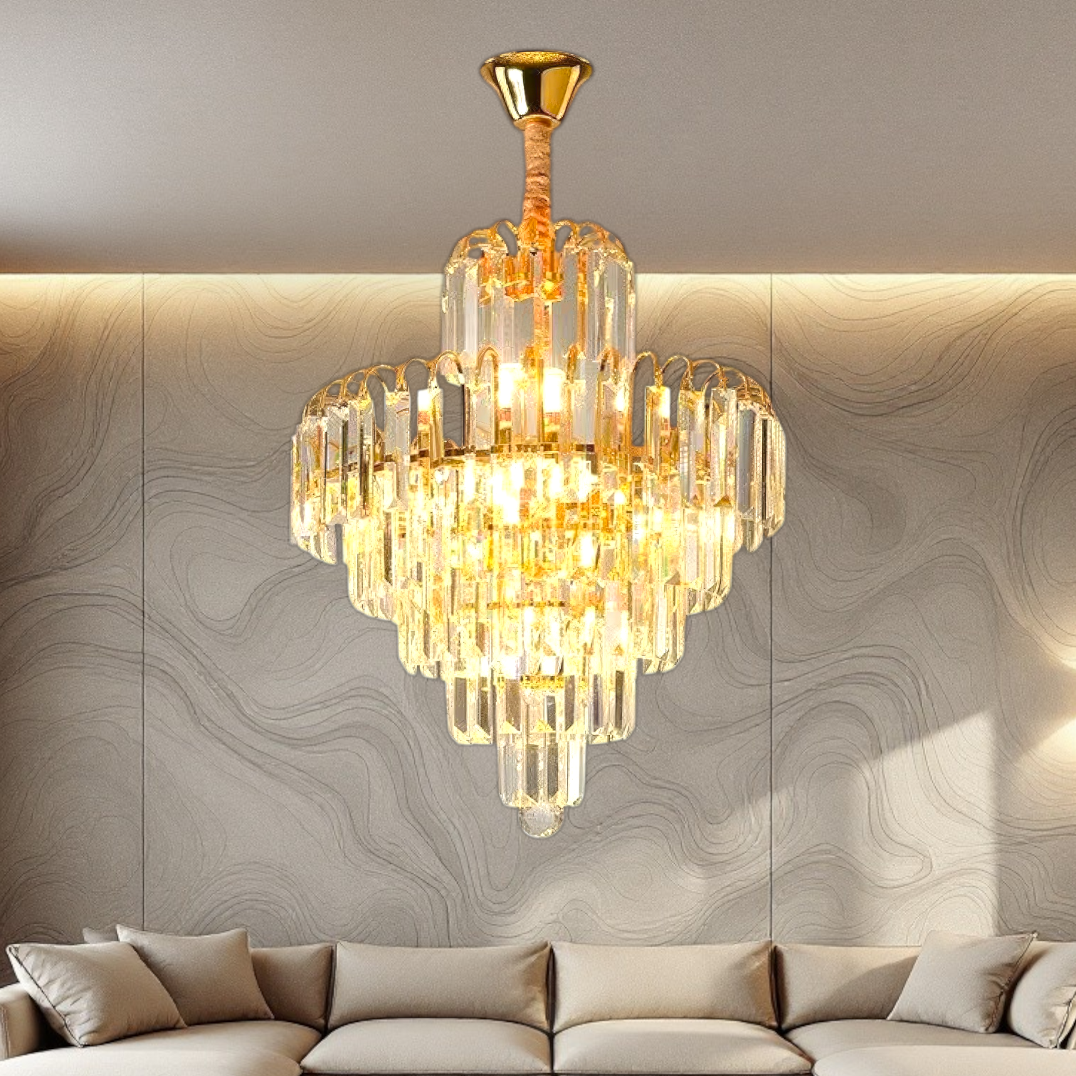 Полилей Cristal Gold Imperator 40x90CM 5xE14