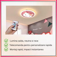 Осветително тяло LED 104W Pink Kitty с дистанционно, еквивалент 400W
