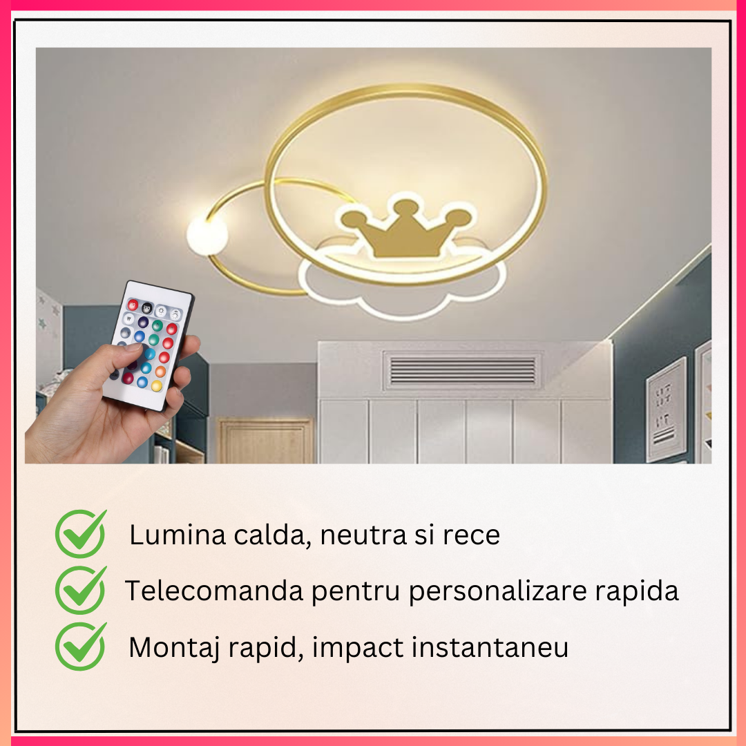 Осветително тяло LED 110W Gold Majesty с дистанционно, еквивалент 300W