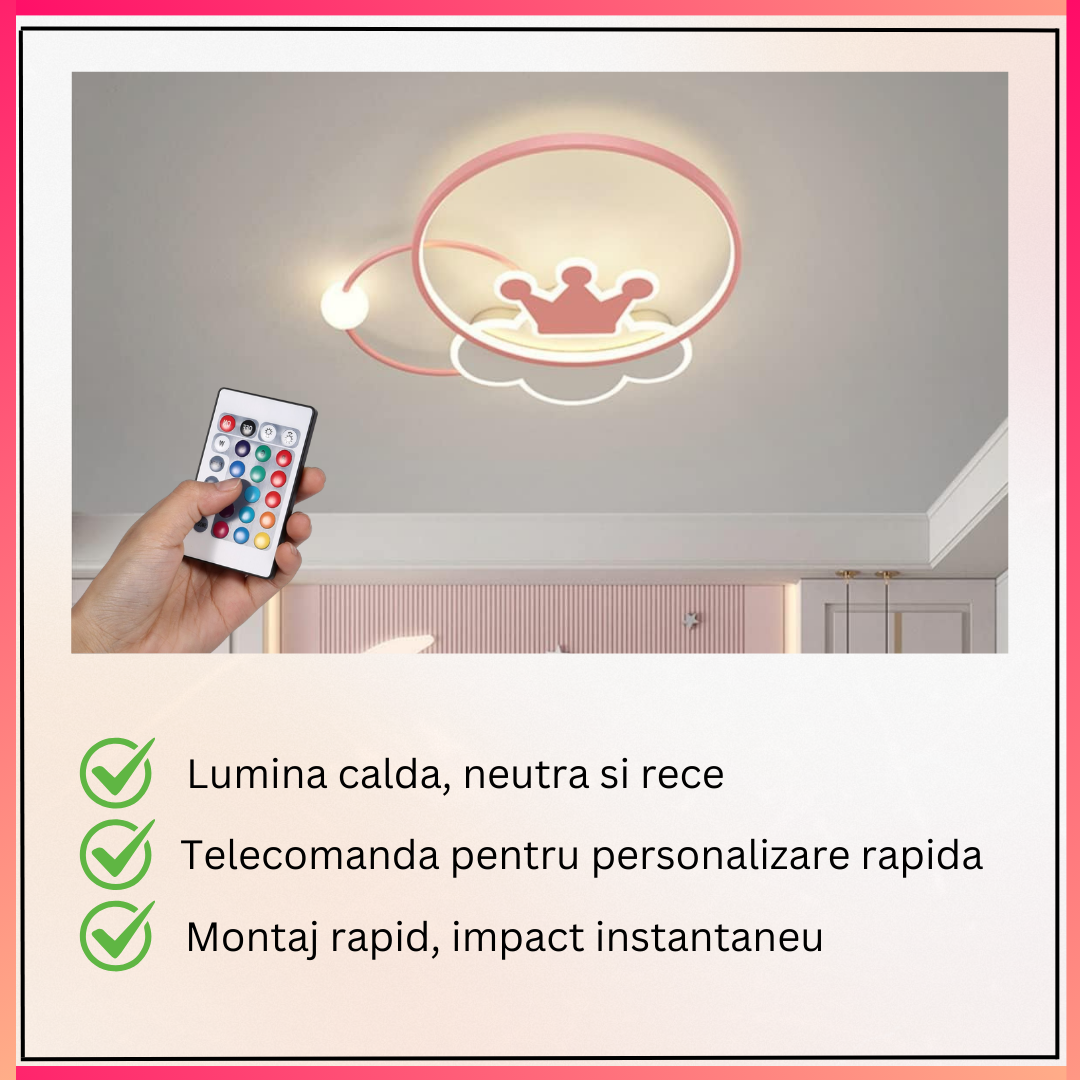 Осветително тяло LED 110W Pink Majesty с дистанционно, еквивалент 300W