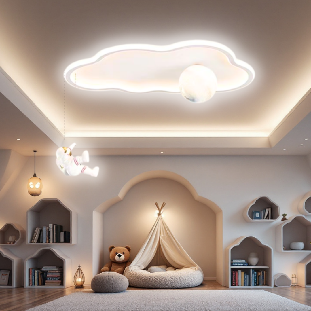 LED осветително тяло 144W Moonwalk Cloud с дистанционно, еквивалент 400W