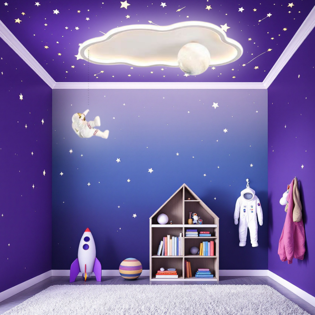 LED осветително тяло 144W Moonwalk Cloud с дистанционно, еквивалент 400W