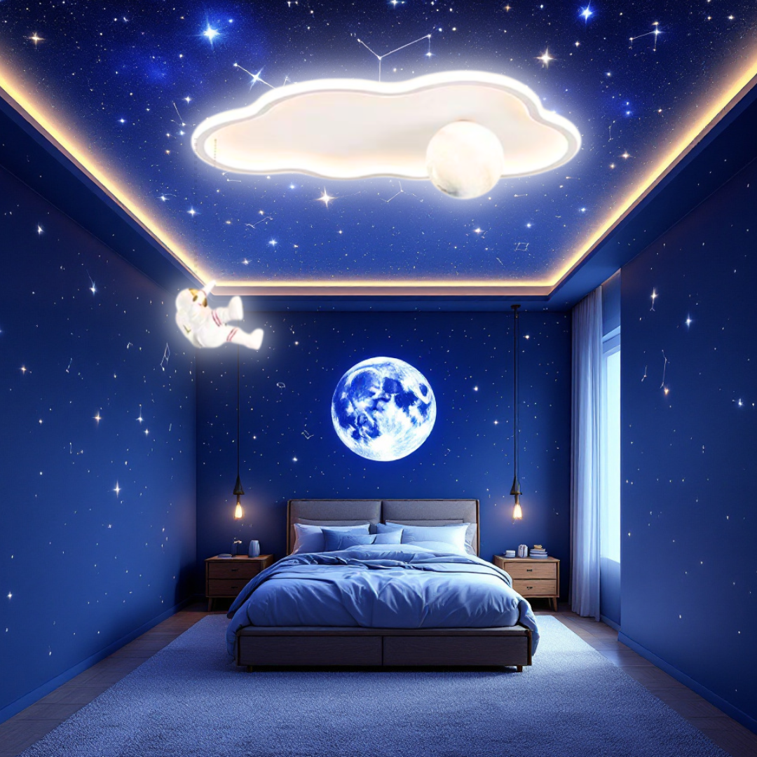 LED осветително тяло 144W Moonwalk Cloud с дистанционно, еквивалент 400W