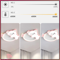 LED осветително тяло 96W Happy Bear с дистанционно, еквивалент 400W