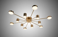 LED осветително тяло Nordic Style WEB Gold Еквивалент 600W Дистанционно G3867