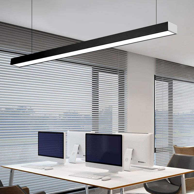 Линеен LED осветител 54W 120cm висящ/за повърхностен монтаж черен
