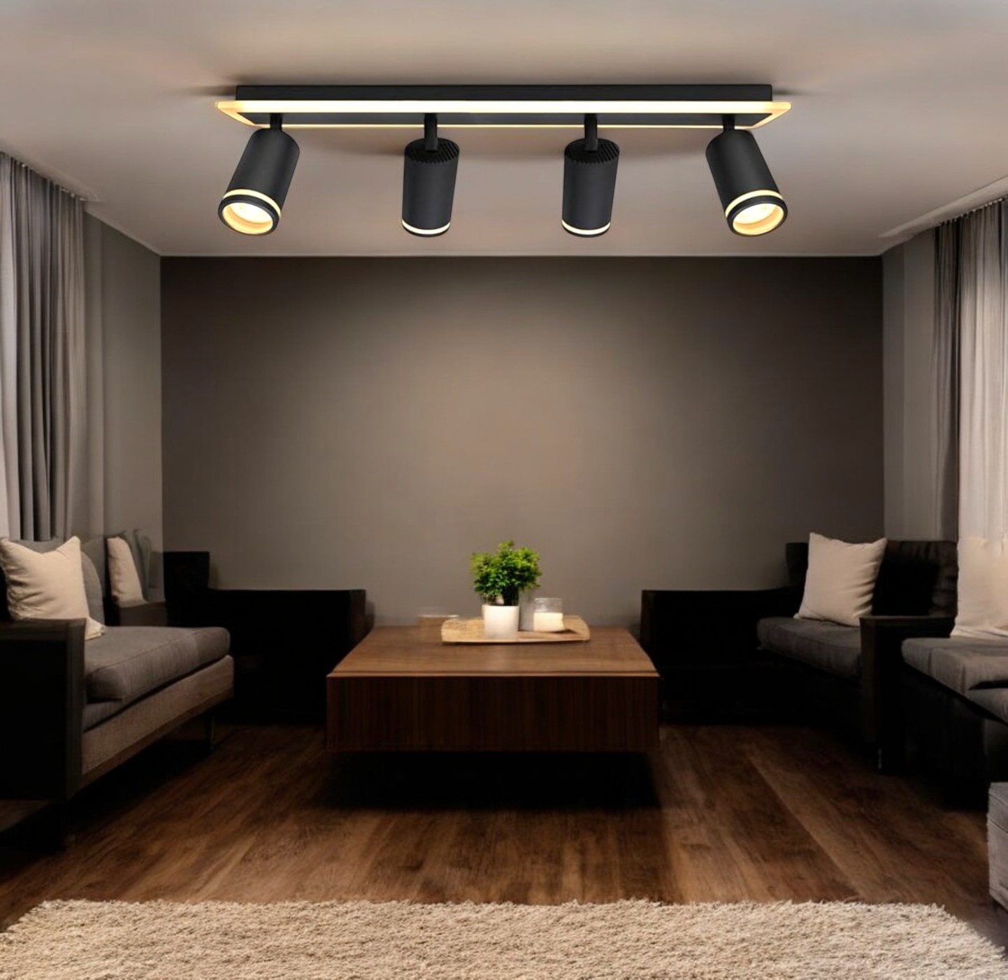 LED осветително тяло с шпотове 82W NOIR GLOW еквивалент 400W