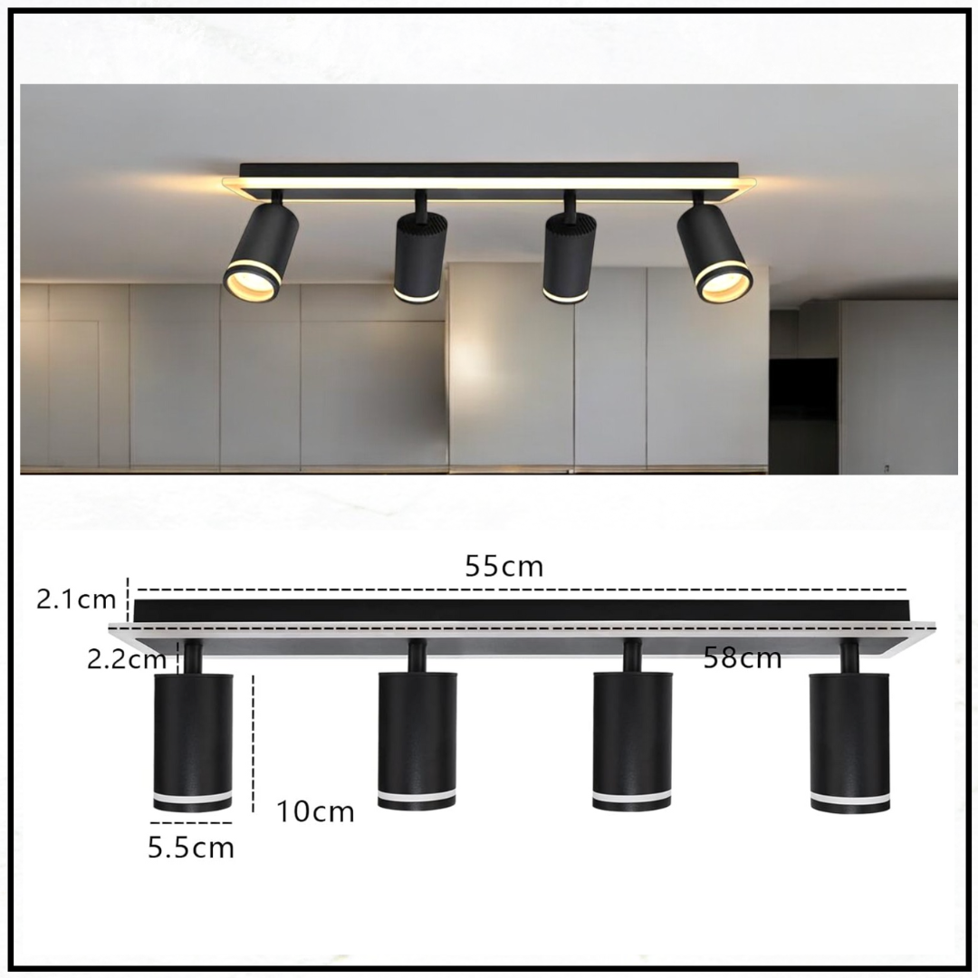 LED осветително тяло с шпотове 82W NOIR GLOW еквивалент 400W