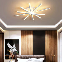 Осветително тяло LED CROSS LINNES Бяло Еквивалент 800W С дистанционно