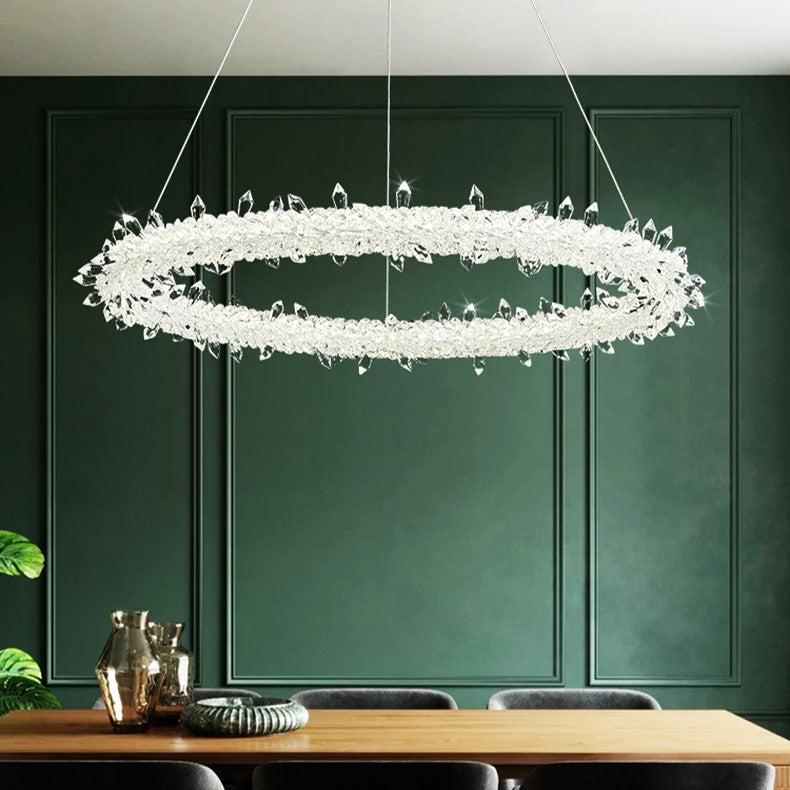 LED осветително тяло висящо кристал LUXURY FROZEN