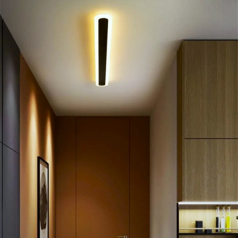 LED аплик линеен 48W 60cm черна еквивалент 300W