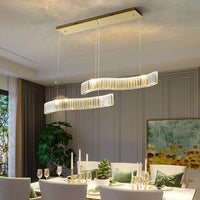 LED осветително тяло кристал висящо TWO WAVE еквивалент 400W
