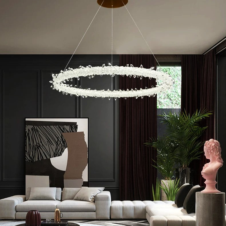 LED осветително тяло висящо кристал LUXURY FROZEN