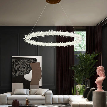 LED осветително тяло висящо кристал LUXURY FROZEN