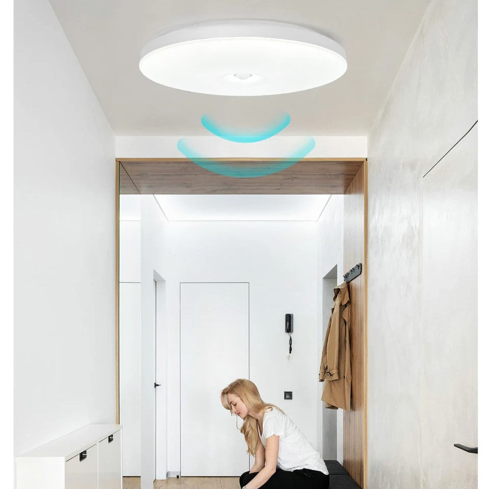 Plafoniera Led 18W Senzor Miscare Echivalent 180W Frameless Led Ceiling Light With Sensor