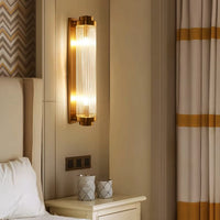 Аплик за стена Luxury Glass Gold, регулируем