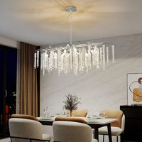 Полилей кристал LUXURY Silver Willow 120X45 CM