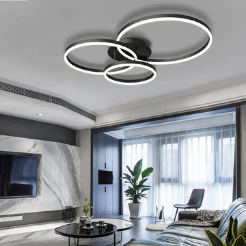 LED осветително тяло Beauty Black Circle еквивалент 600W с дистанционно