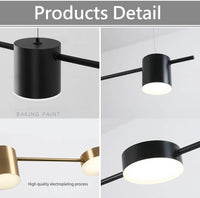 LED осветително тяло пендел Nordic Style Black еквивалент 200W с дистанционно