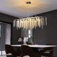 Полилей кристал LUXURY Silver Willow 120X45 CM