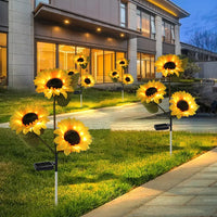 Соларна LED градинска лампа SUNFLOWER