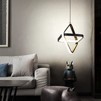 LED пендел INFINITY SQUARE Black, еквивалент 200W