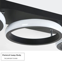 LED осветително тяло 54W ENZO CIRCLE BLACK Еквивалент 300W