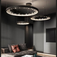 LED осветително тяло ICE-AGE Black 3 подвижни сегмента, еквивалент 800W
