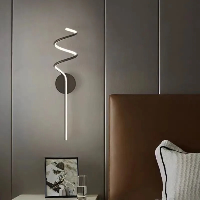 Aplica Led Serpent Black 44W Wall Light Fixtures