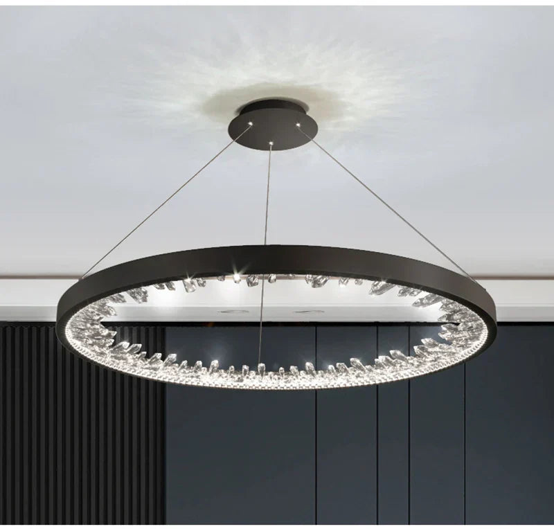LED осветително тяло ICE-AGE Black 1 сегмент, еквивалент 200W
