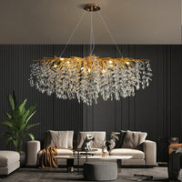 Кристален полилей LUXURY 120x45cm Golden Klara