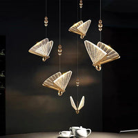 LED осветително тяло Luxury 5 Golden Butterflies