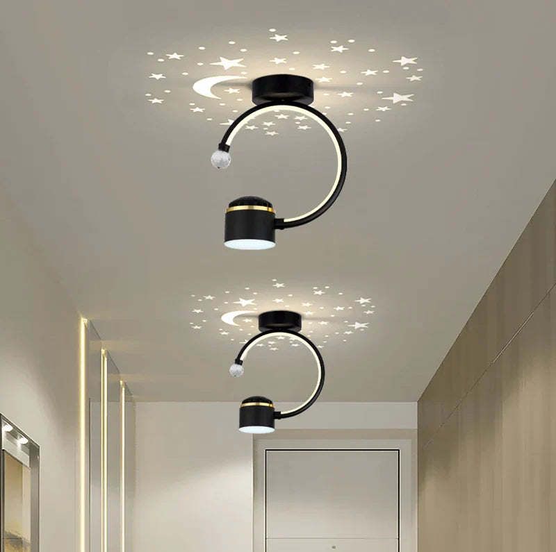 LED аплик 28W New Design прожекция на звездички върху тавана