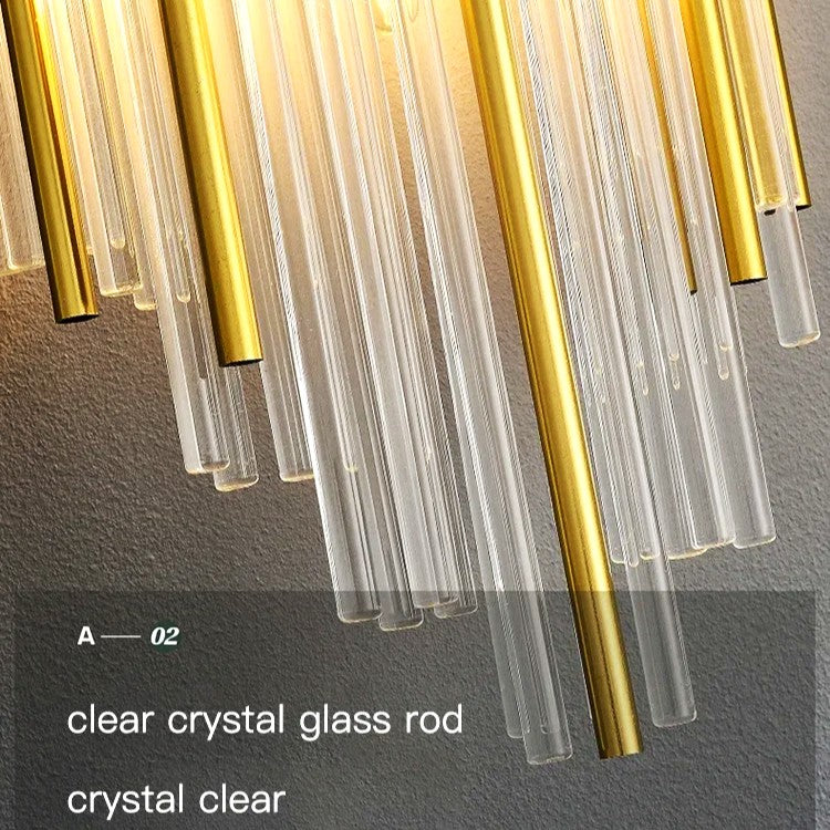 Стенен аплик Cristal Golden CROWN