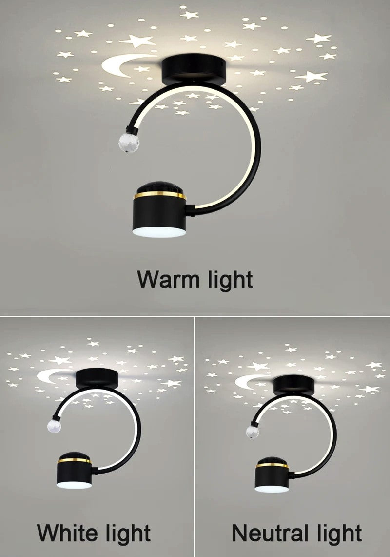 LED аплик 28W New Design прожекция на звездички върху тавана
